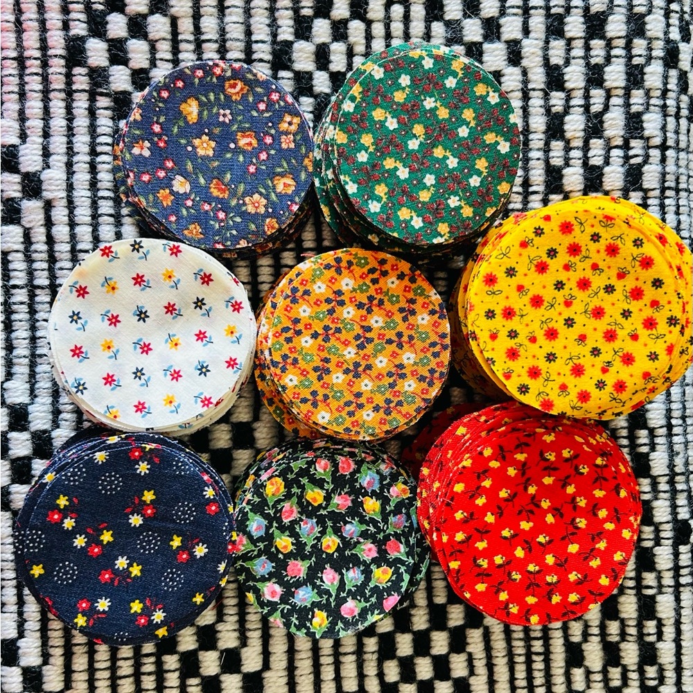 Vintage Quilt Fabric Rounds